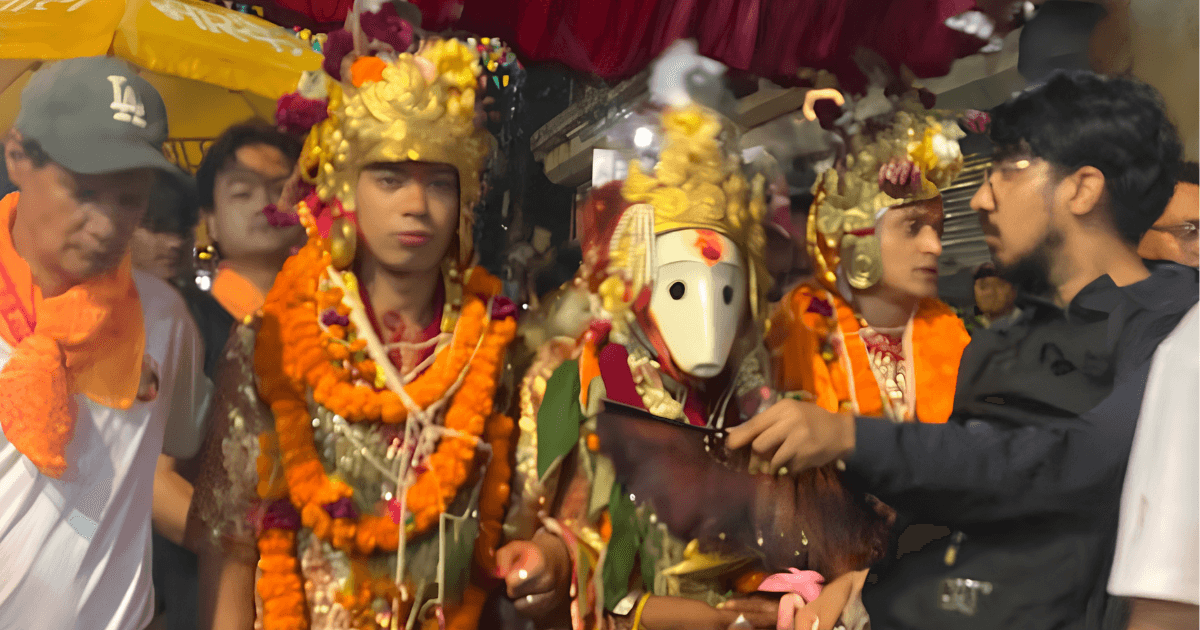 ललितपुरमा ४०० वर्ष पुरानो ऐतिहासिक नृसिंह जात्रा